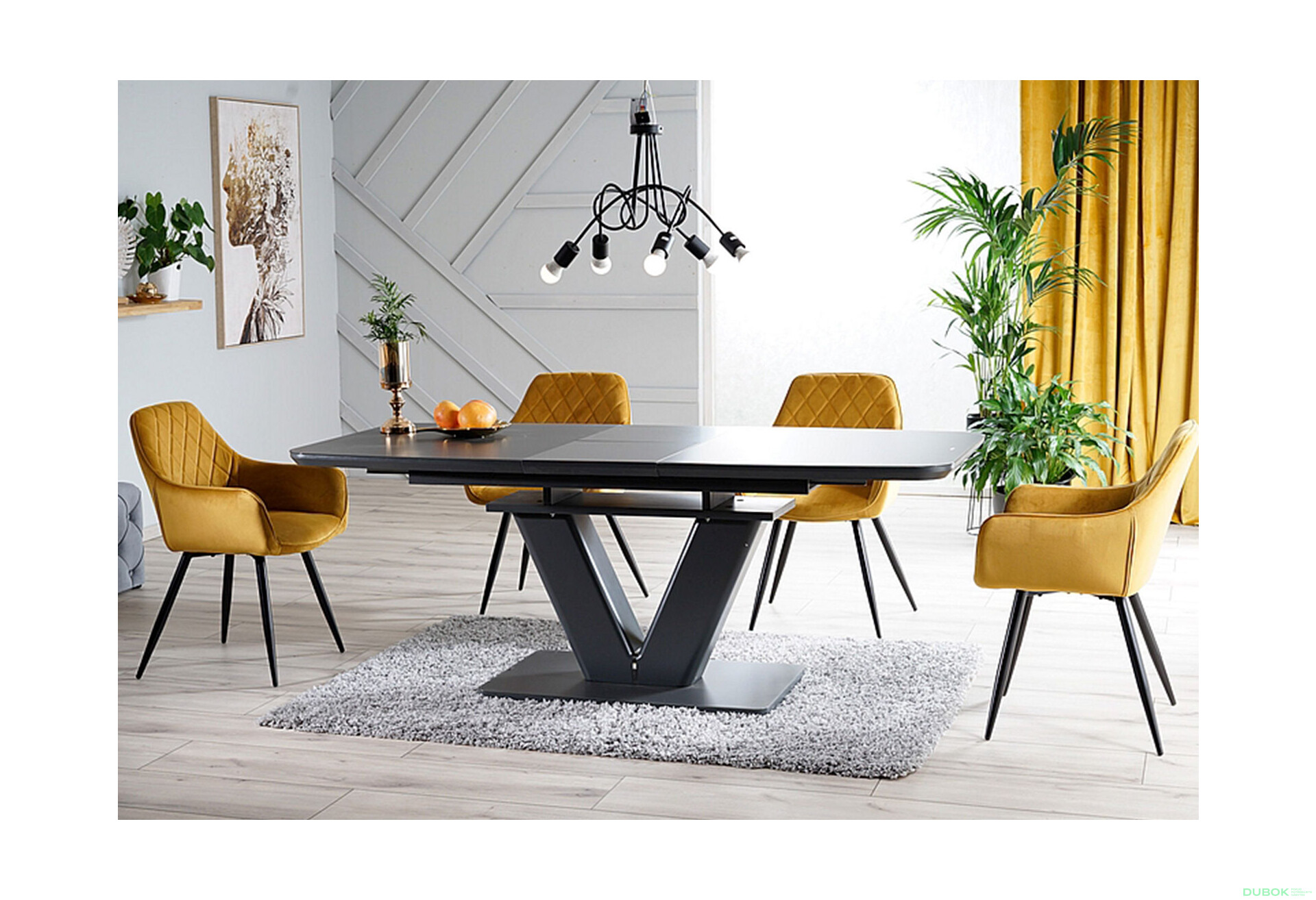 Fotografie 6 - Židle Linea Velvet karí Bluvel 68, kov černá matná