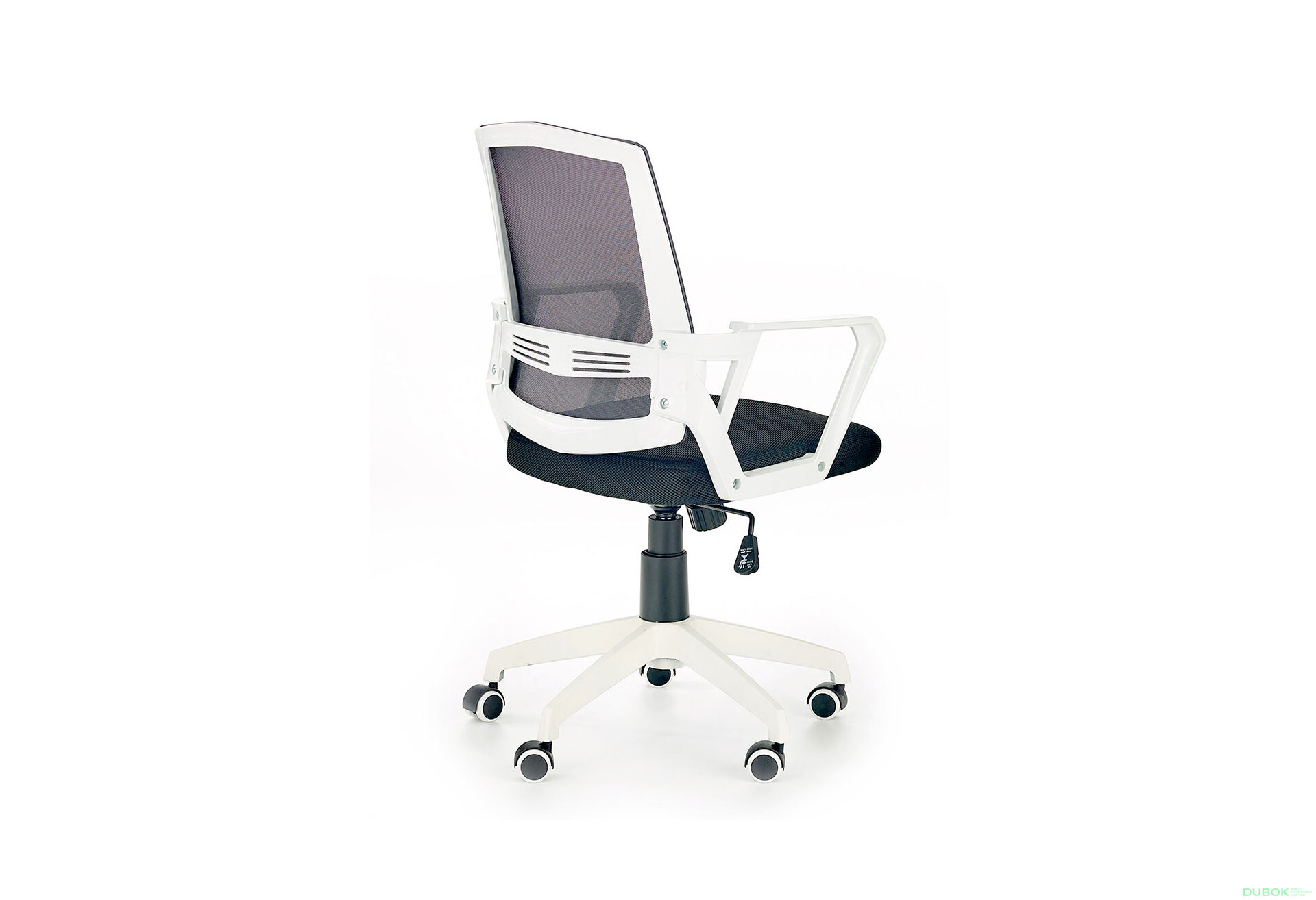 Fotografie 2 - Otočné křeslo Ascot czarny / popielaty / biały