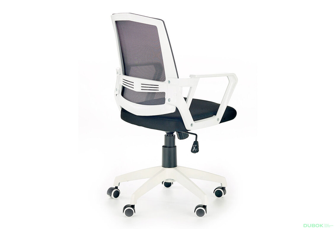 Fotografie 2 - Otočné křeslo Ascot czarny / popielaty / biały