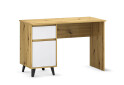 Psací stůl BORG 1d1s/120 dub artisan / bílý - Fotografie 1 Fotografie 1 - Psací stůl BORG 1d1s/120 dub artisan / bílý