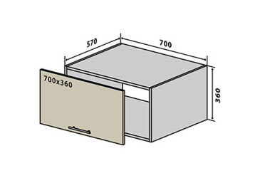 V67 Okenní parapet 70 Interno Gloss