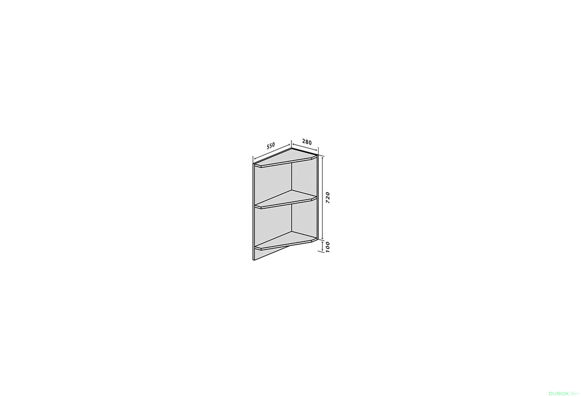 Fotografie 1 - N17 Rohové police Interno Gloss