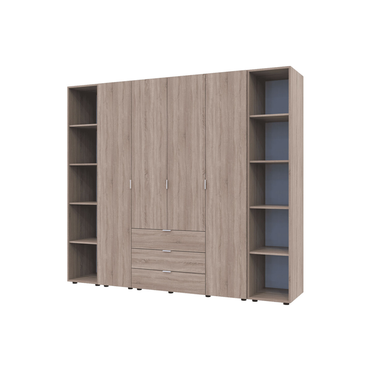 

Skříň čtyřdveřová se 2 regály Gelar 231.4 cm Dub sonoma