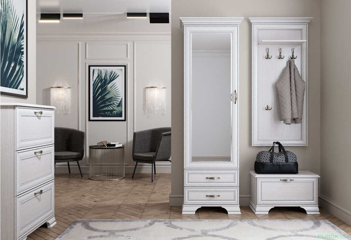 Předsíňová sestava I woodline krém Tiffany
