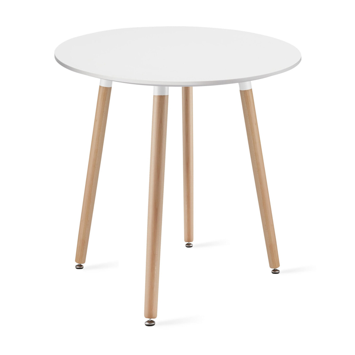 

Stůl KAMI Kulatý 60cm - bílý / přírodní nohy