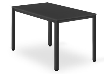 Stůl TESSA 120 cm x 60 cm - černý / černé nohy