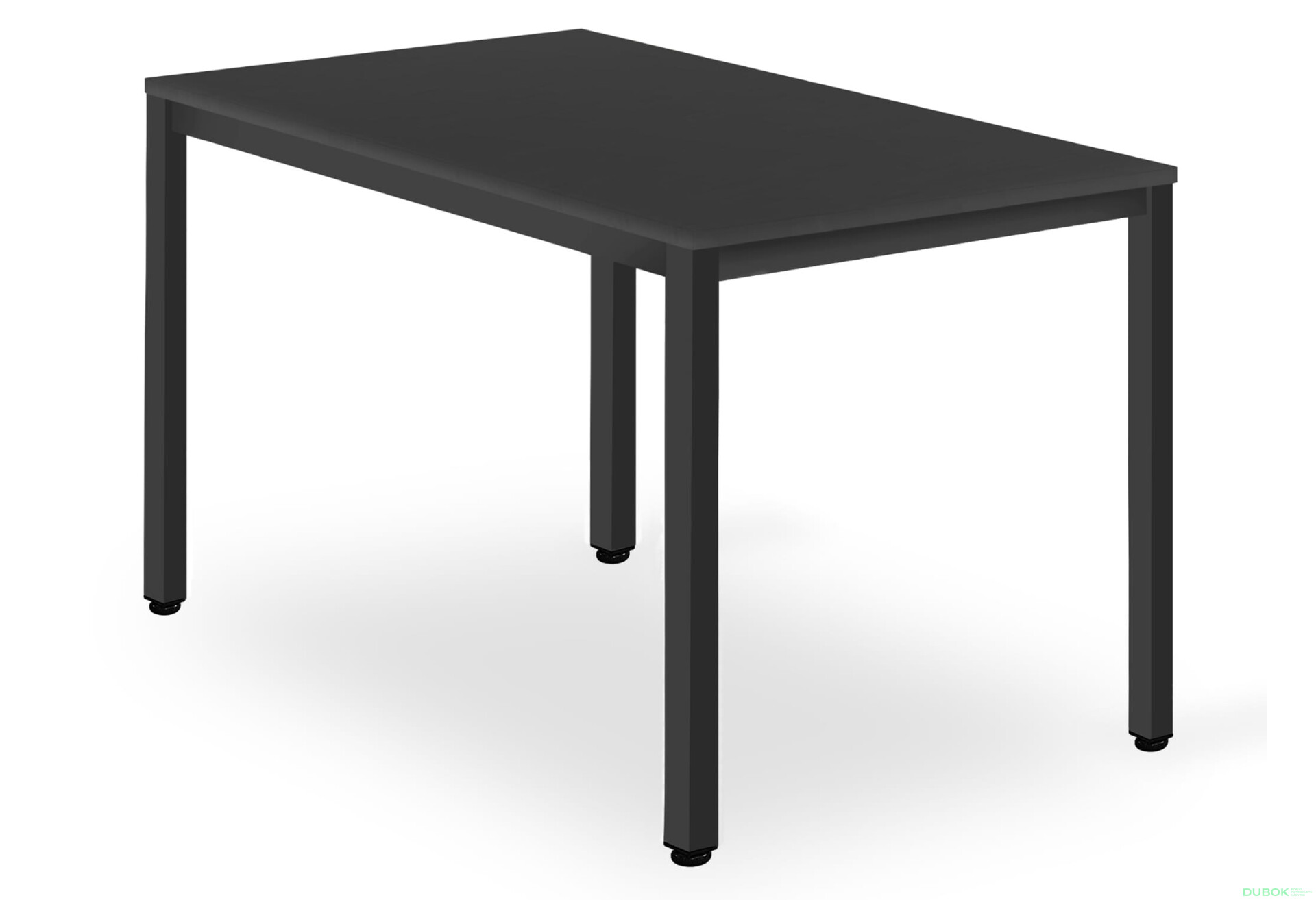 Fotografie 1 - Stůl TESSA 120 cm x 60 cm - černý / černé nohy
