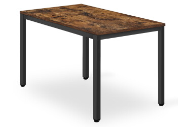 Stůl TESSA 120 cm x 60 cm - rustikální / černé nohy