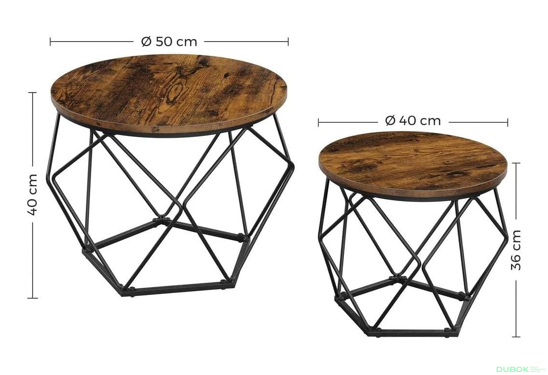Fotografie 5 - Konferenční stolek 2ks - LET040B01V1