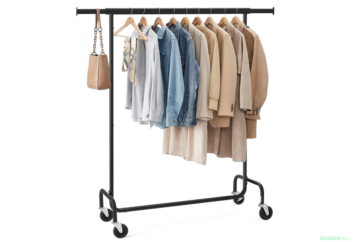 Věšák na oblečení na kolečkách - HSR011B01V1 - Fotografie 2 Fotografie 2 - Věšák na oblečení na kolečkách - HSR011B01V1