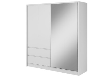 Skříň 200 bílý / bílý Sara