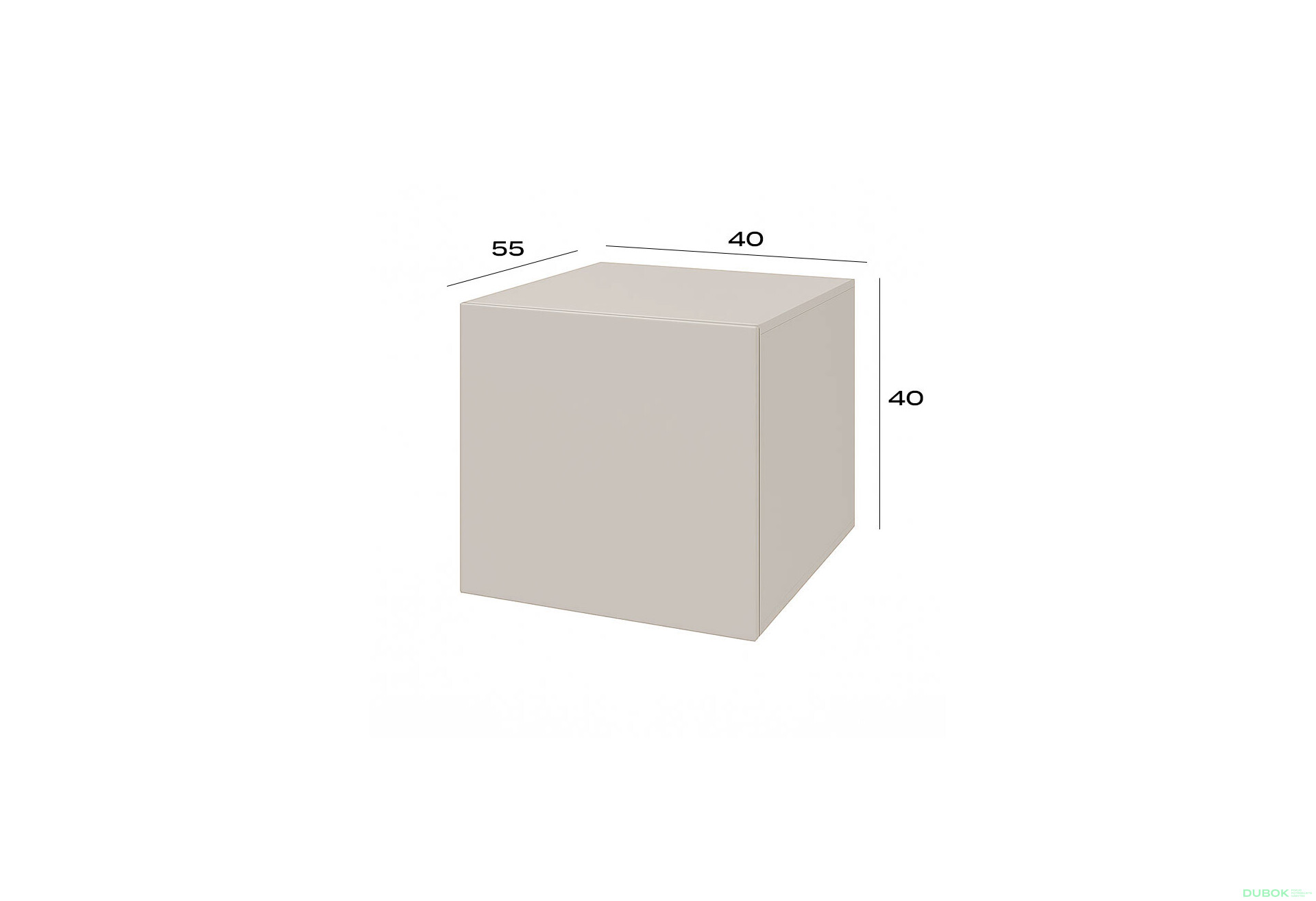 Fotografie 2 - Nástavec na skříň 40 cm kašmír Space