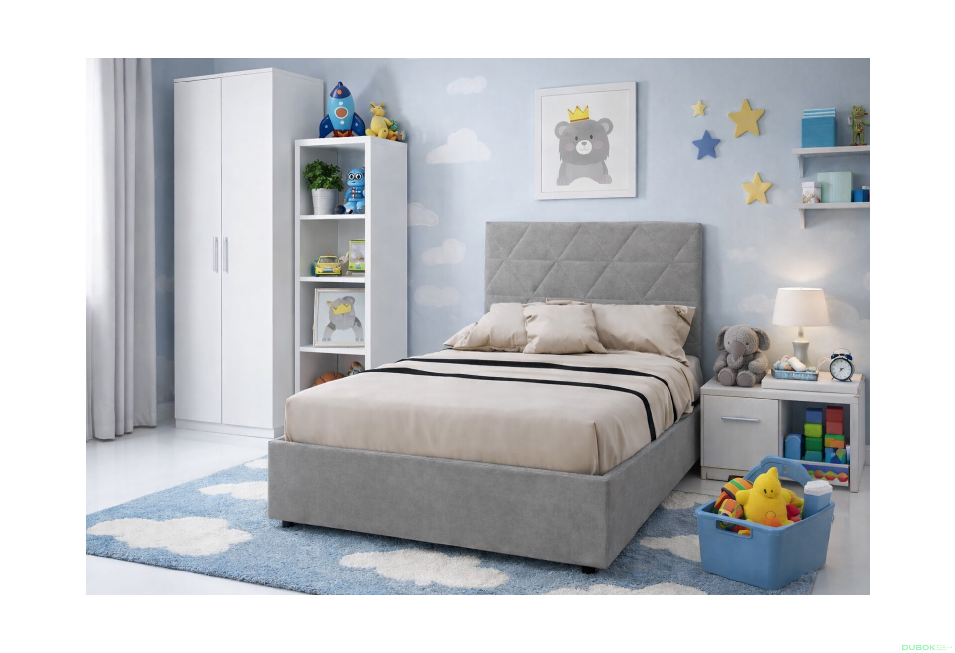 Fotografie 2 - Postel Fro Caro 120x200 Mono 246, šedá