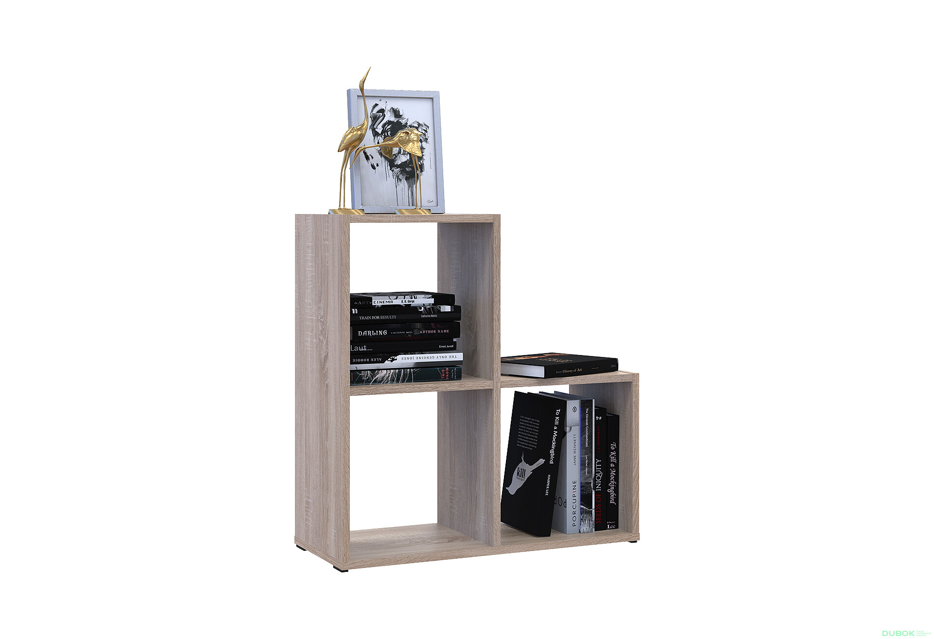 Fotografie 6 - Regál otevřený Step 2х2 69х28.8х71.4 dub sonoma