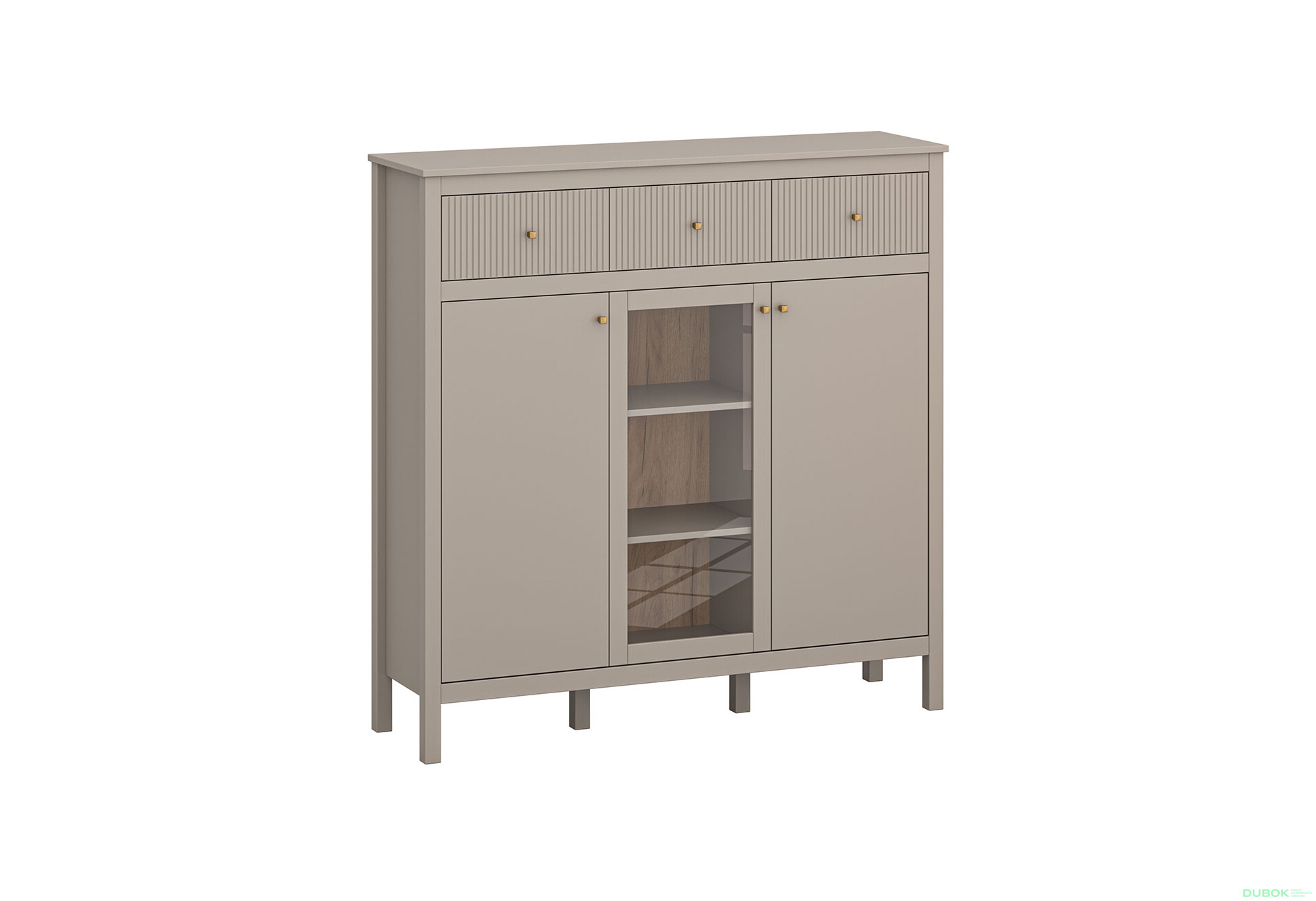 Fotografie 1 - Komoda 2d1w3s (G) taupe Kleo