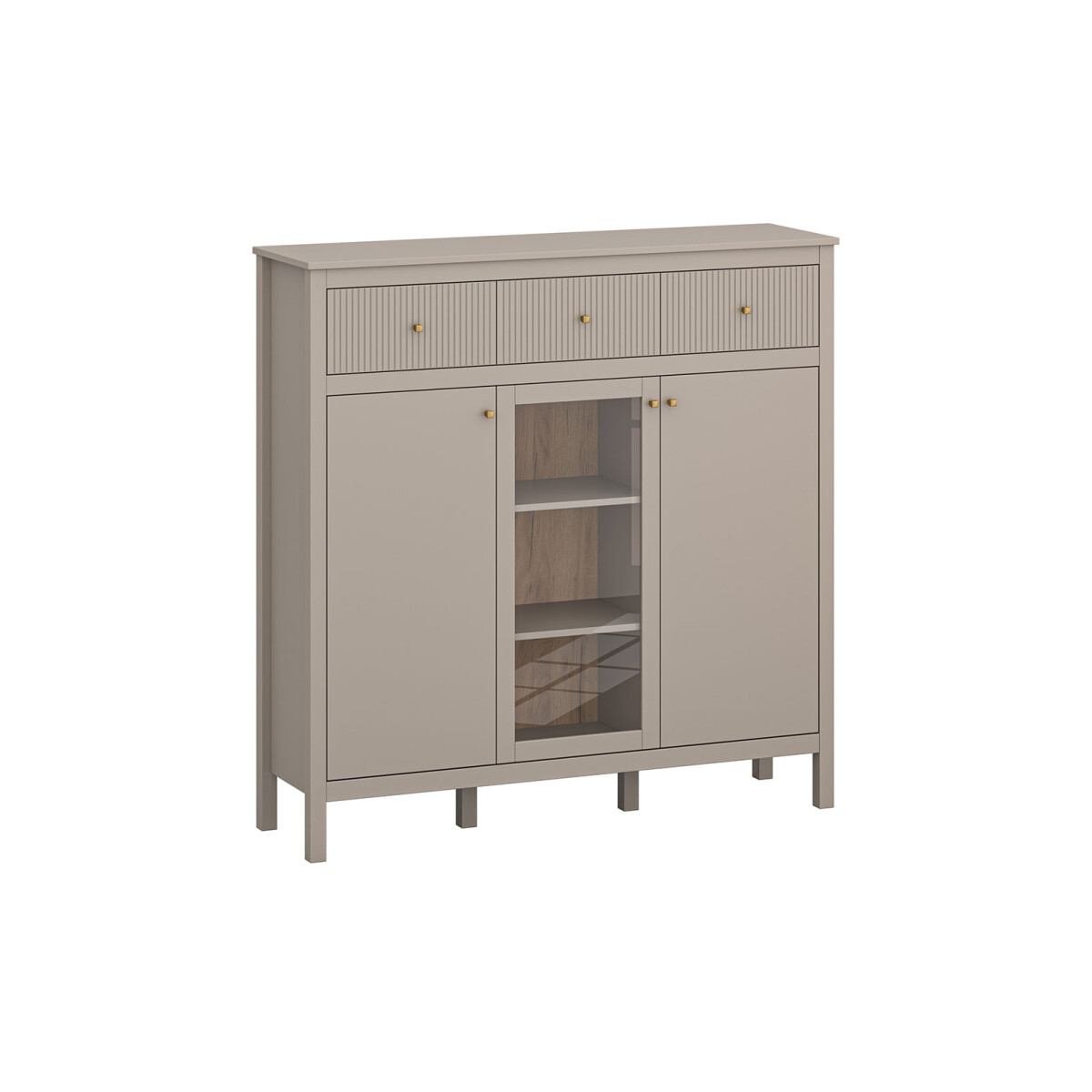 

Komoda 2d1w3s (G) taupe Kleo