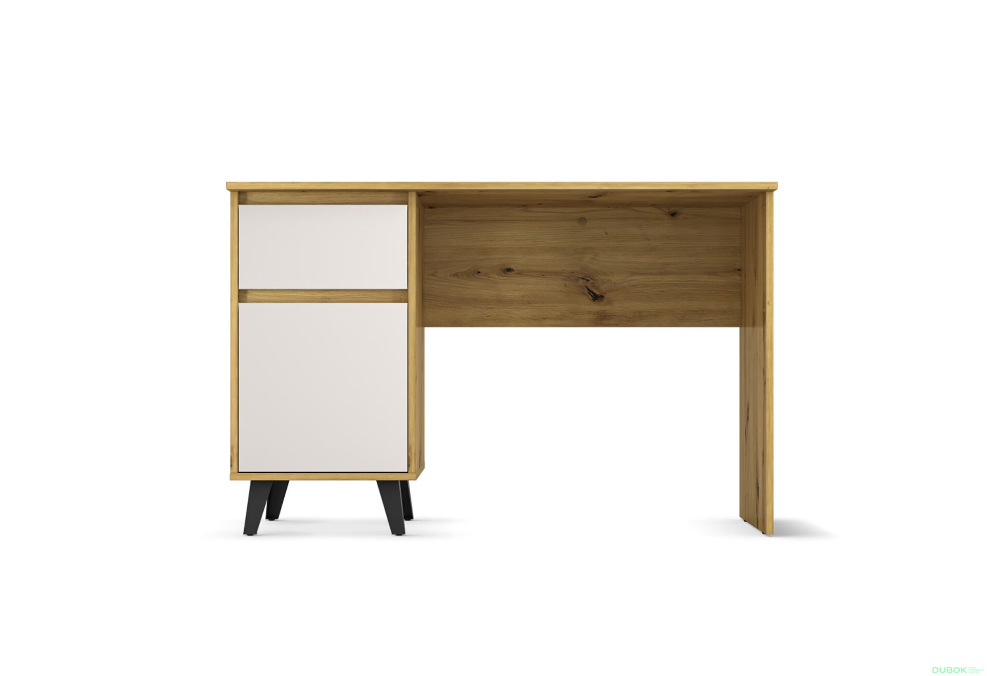 Fotografie 2 - Psací stůl BORG 1d1s/120 dub artisan / kašmír