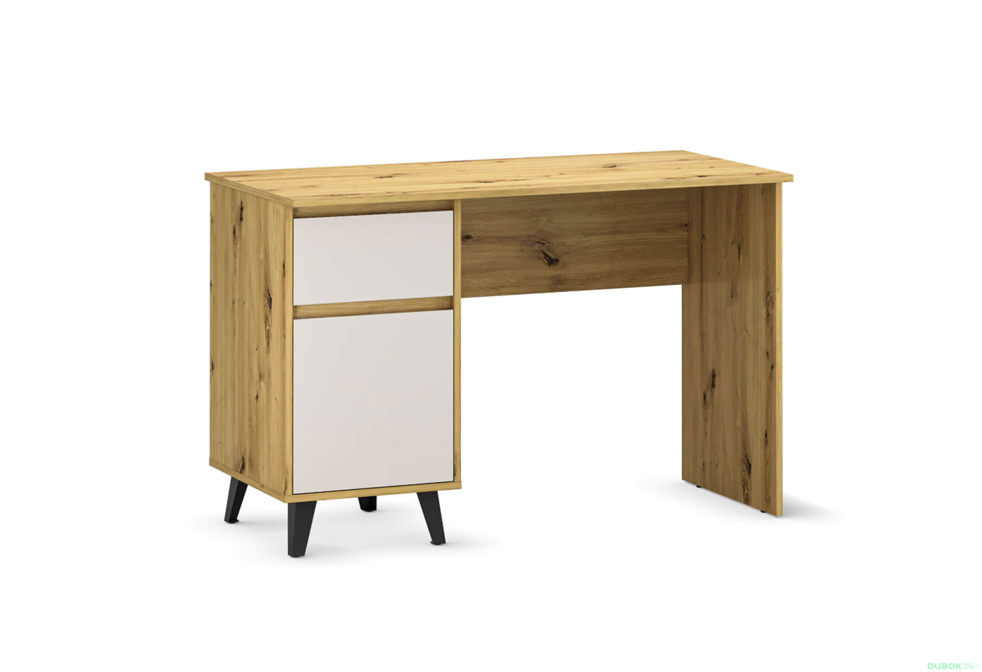 Fotografie 1 - Psací stůl BORG 1d1s/120 dub artisan / kašmír