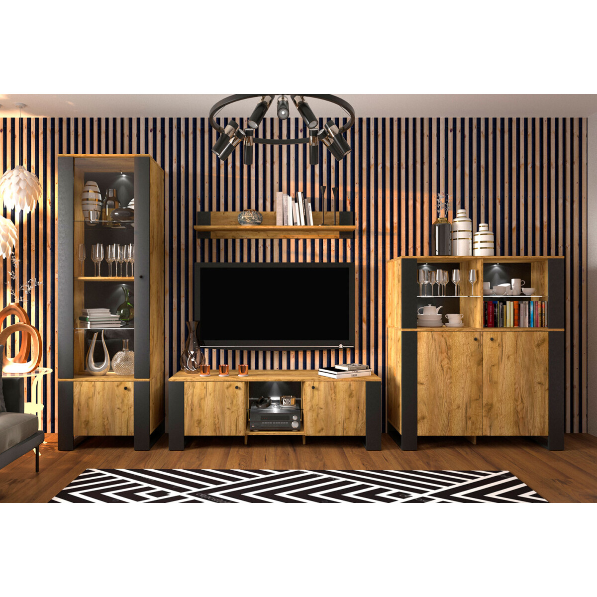 

Obývací sestava 3.1 m dub craft zlatý Wood