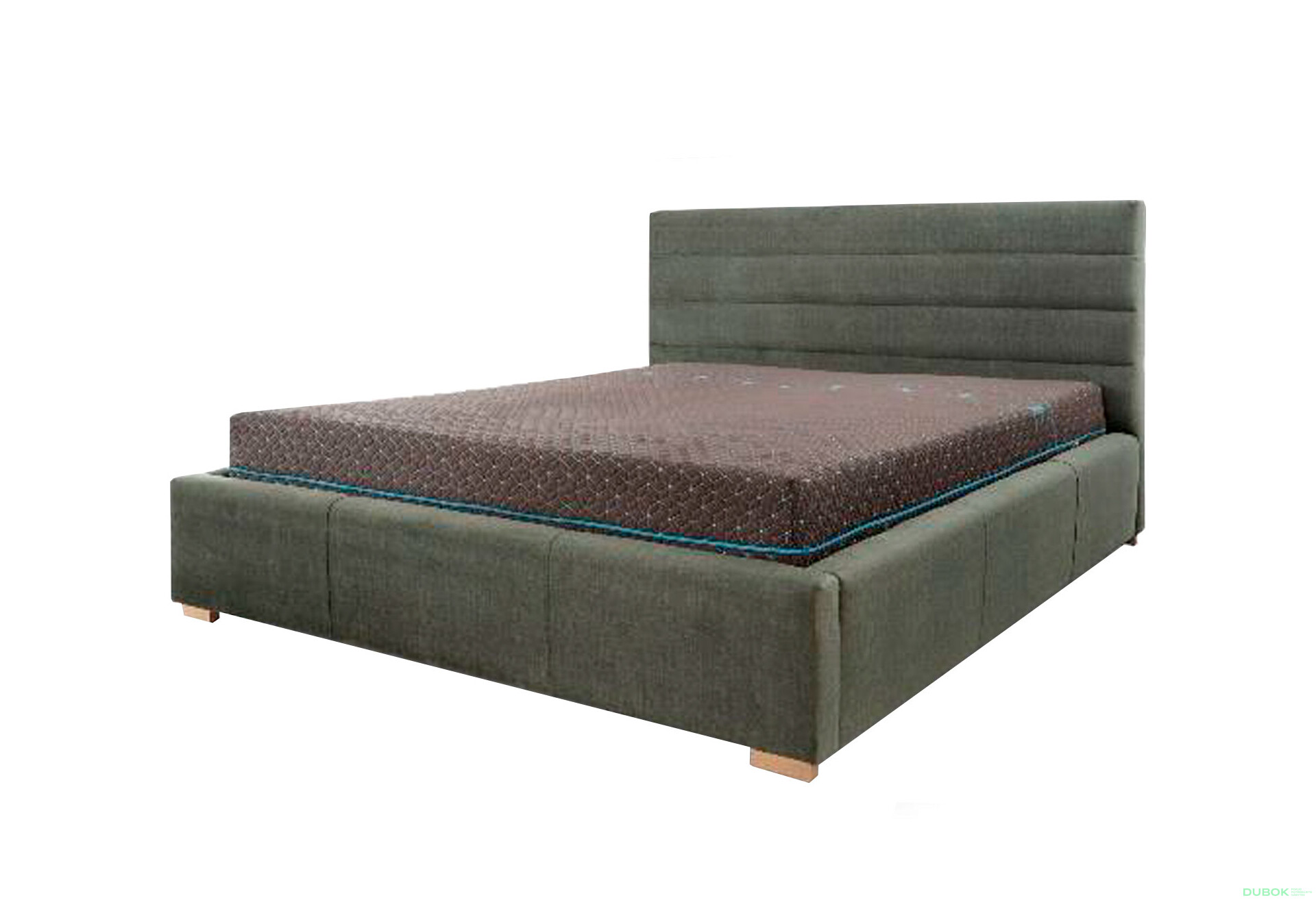 Fotografie 1 - Postel Sylvi 160x200 Vogue 11 SIC G4 Buk, hlavová opěrka 106 cm