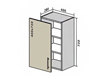 V3 Skříňka 1D 40 Interno
