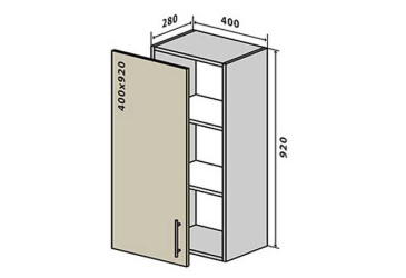 V43 Skříňka 1D 40 Interno