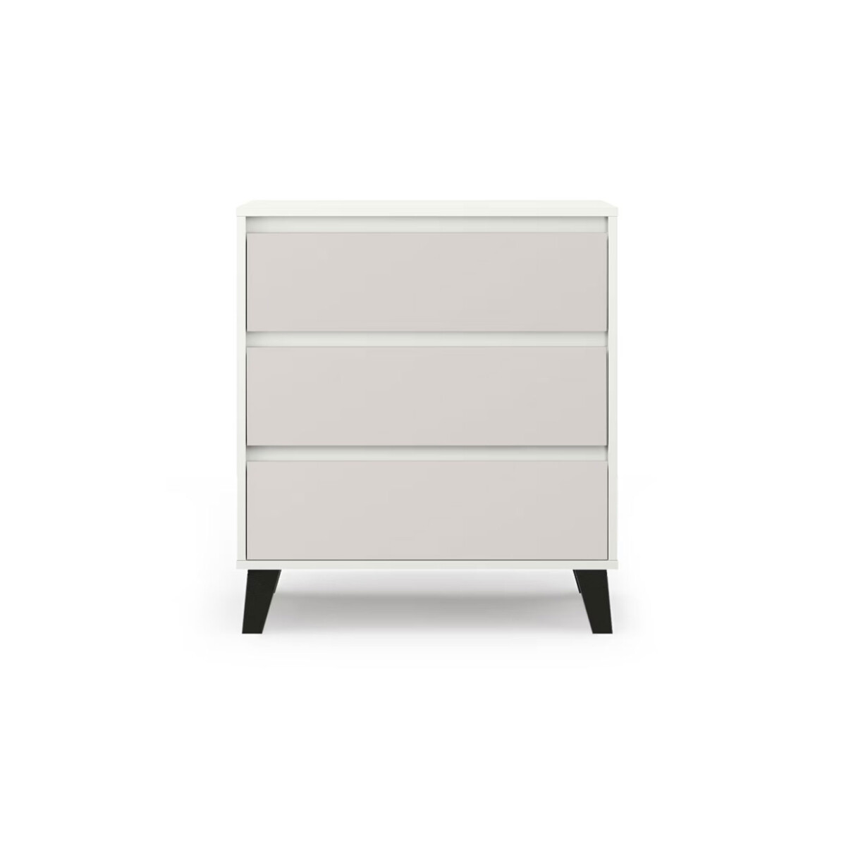 

Komoda Borg 3s/70 bílá / kašmír