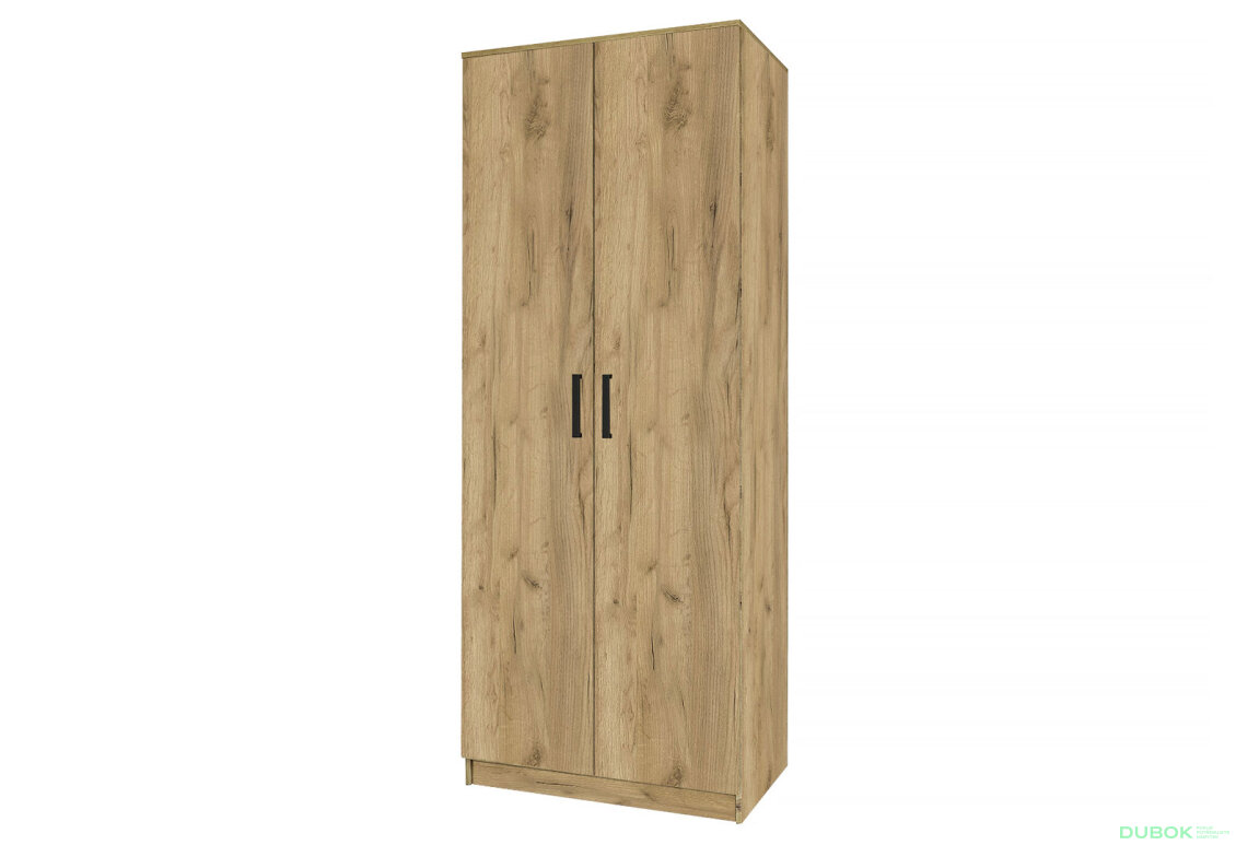 Skříň Simple 2D dub kraft zlatý