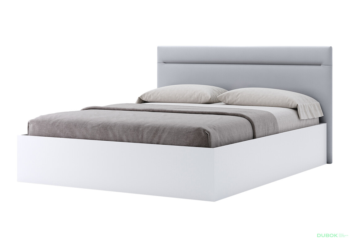 Postel 1,8x2,0 s čalouněným měkkým čelem a výklopným roštem, s rámem bílý lesk Family - Fotografie 1 Fotografie 1 - Postel 1,8x2,0 s čalouněným měkkým čelem a výklopným roštem, s rámem bílý lesk Family