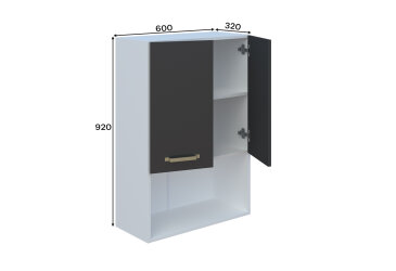 Fotografie Horní skříňka 60 2D Pro mikrovlnnou troubu (h-920)