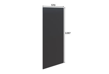 Fotografie P Vnitřní panel (h-720) Pro pracovní desku 28 mm