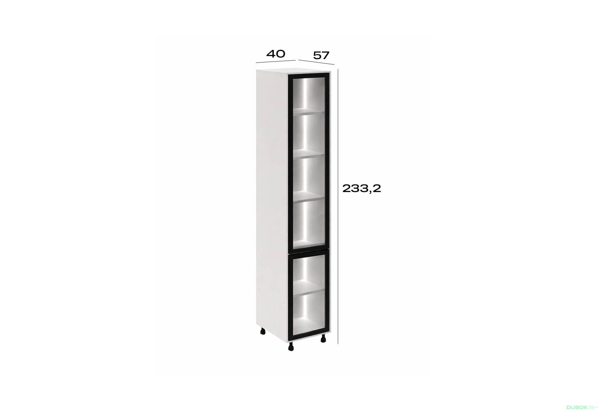 Fotografie 2 - Penál P 40 Sk (920) LED bílý