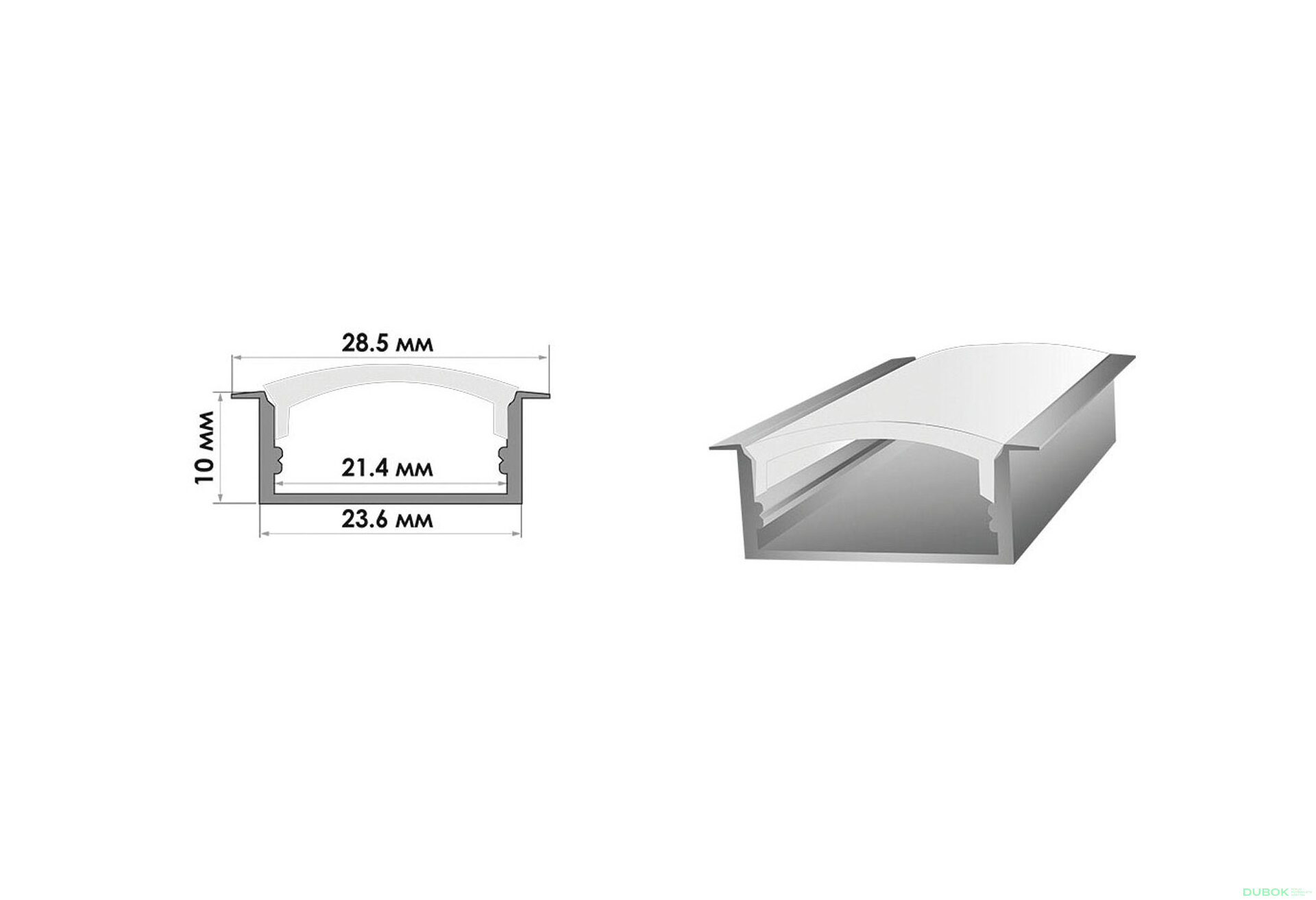 Fotografie 2 - LED profil 2 m/p