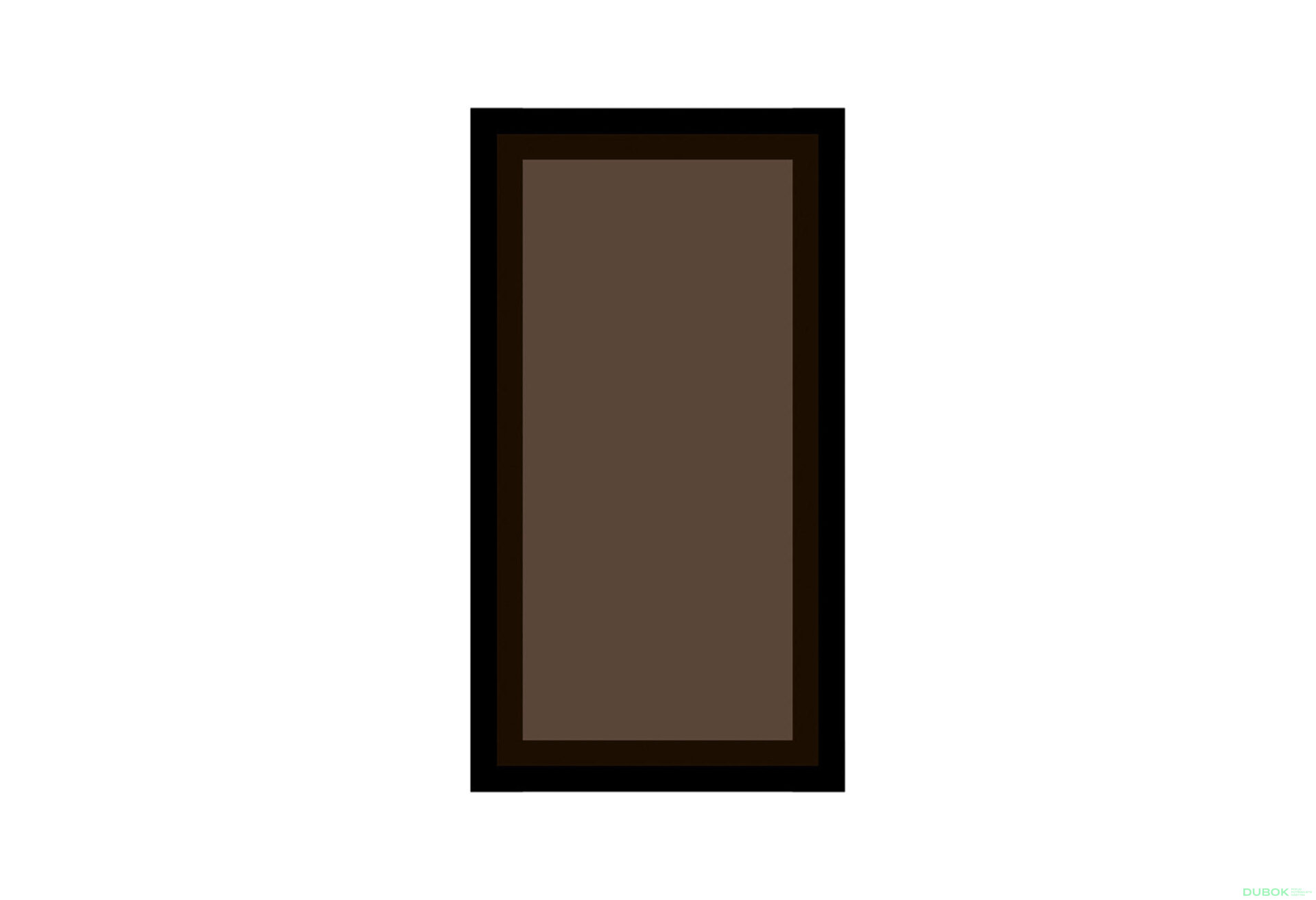 Fotografie 1 - Skleněná fasáda bronz 713x296 (V30 h-720), rám MDF černý
