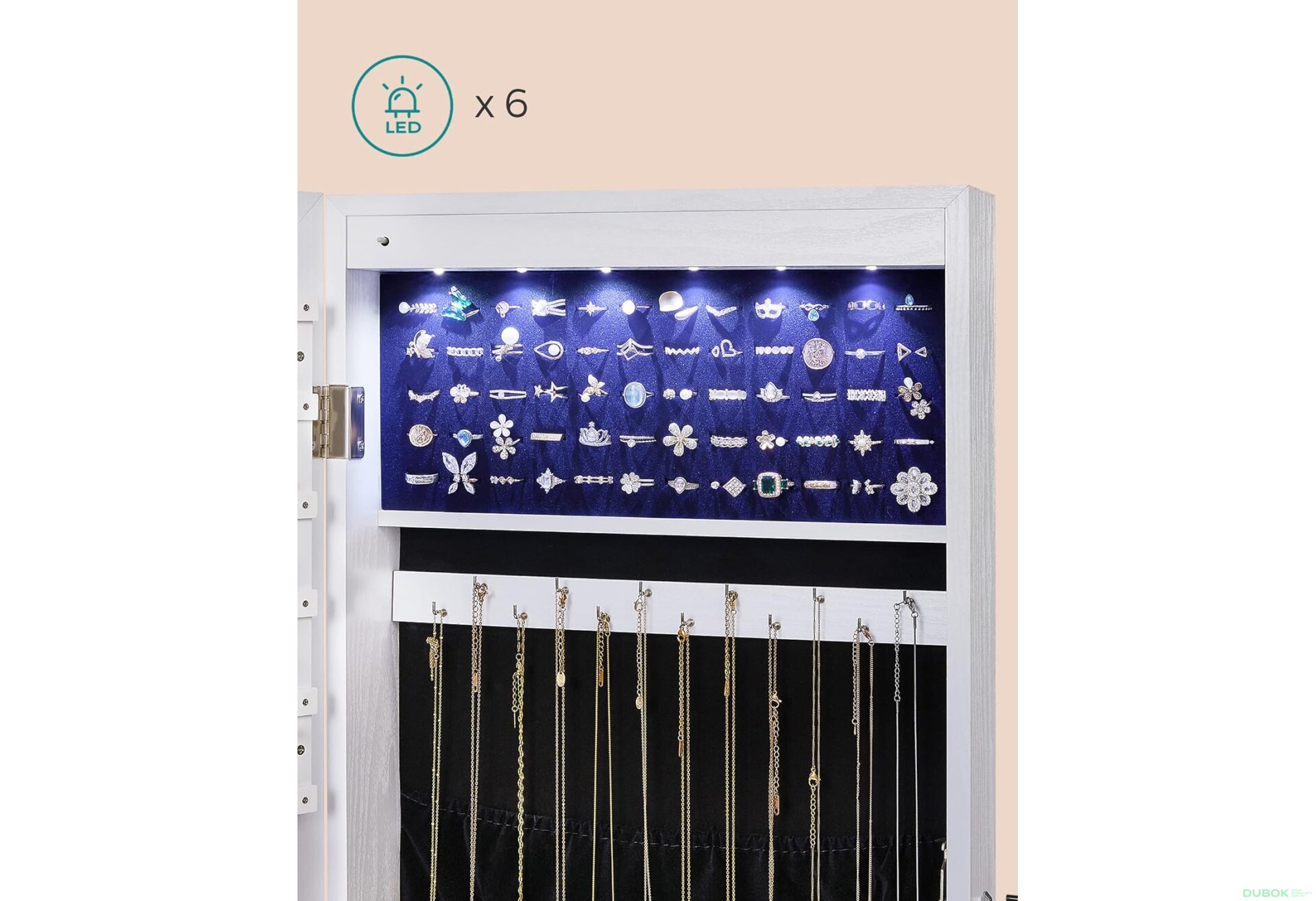 Fotografie 3 - Skříňka se zrcadlem na šperky - JJC99WT