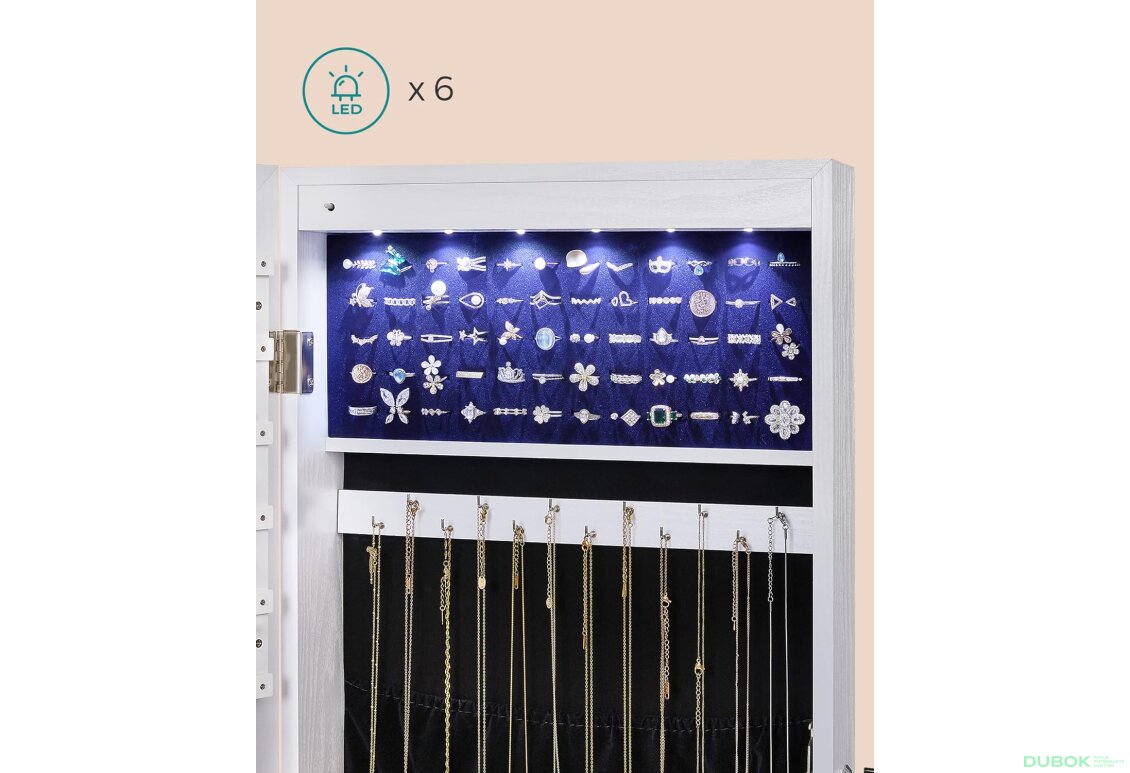 Fotografie 3 - Skříňka se zrcadlem na šperky - JJC99WT