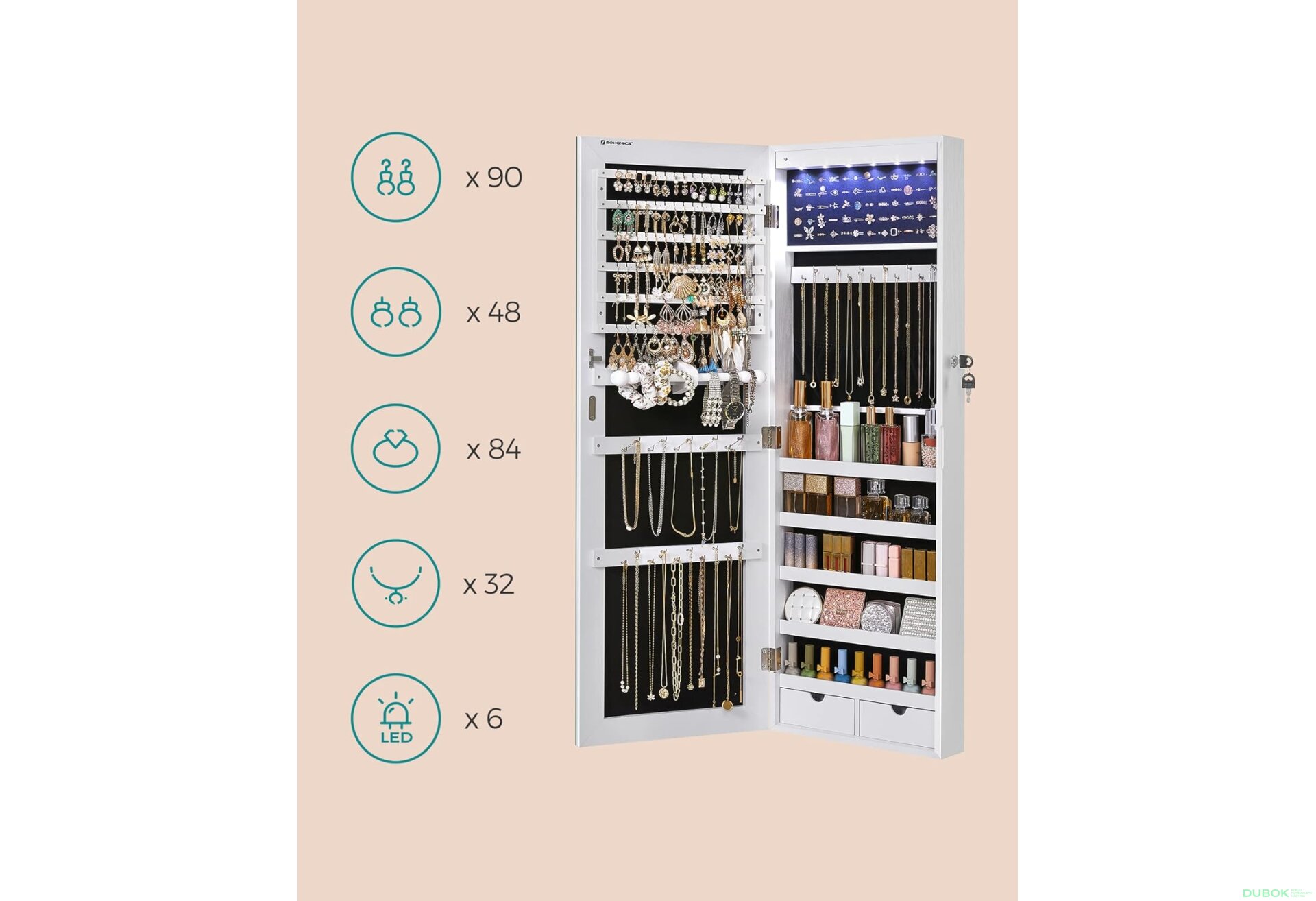 Fotografie 4 - Skříňka se zrcadlem na šperky - JJC99WT