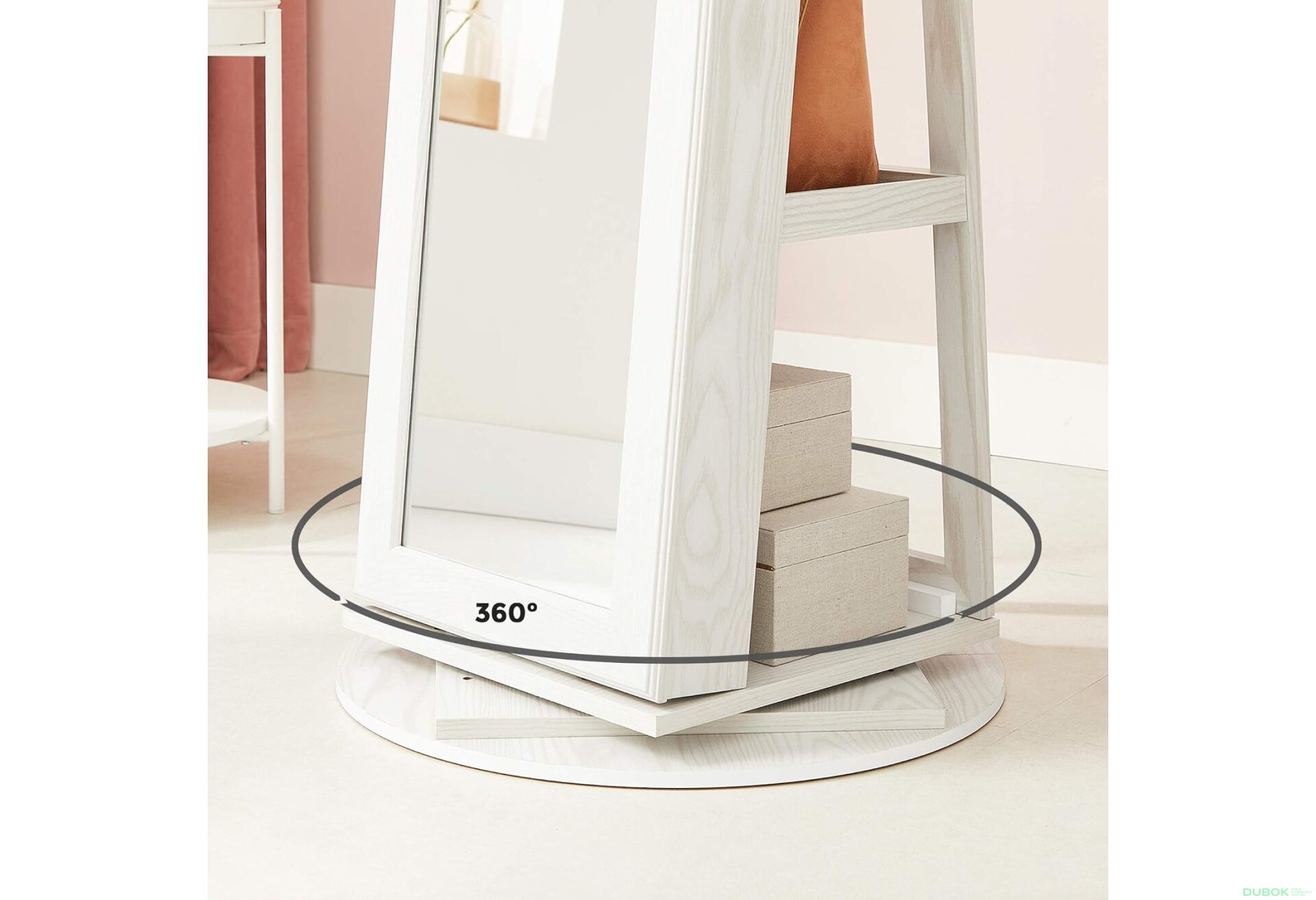 Fotografie 5 - Skříňka se zrcadlem na šperky - JBC62W