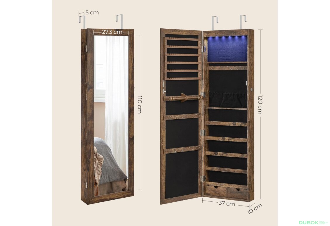 Fotografie 4 - Skříňka se zrcadlem na šperky - JJC93CB