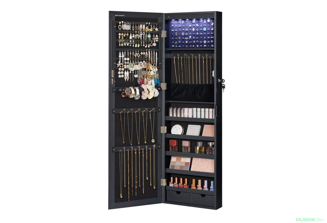 Skříňka se zrcadlem na šperky - JJC093B01