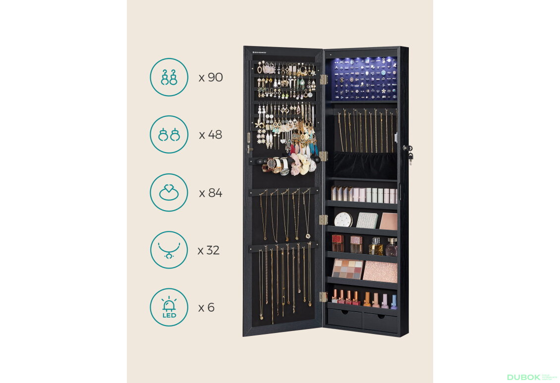 Fotografie 4 - Skříňka se zrcadlem na šperky - JJC093B01