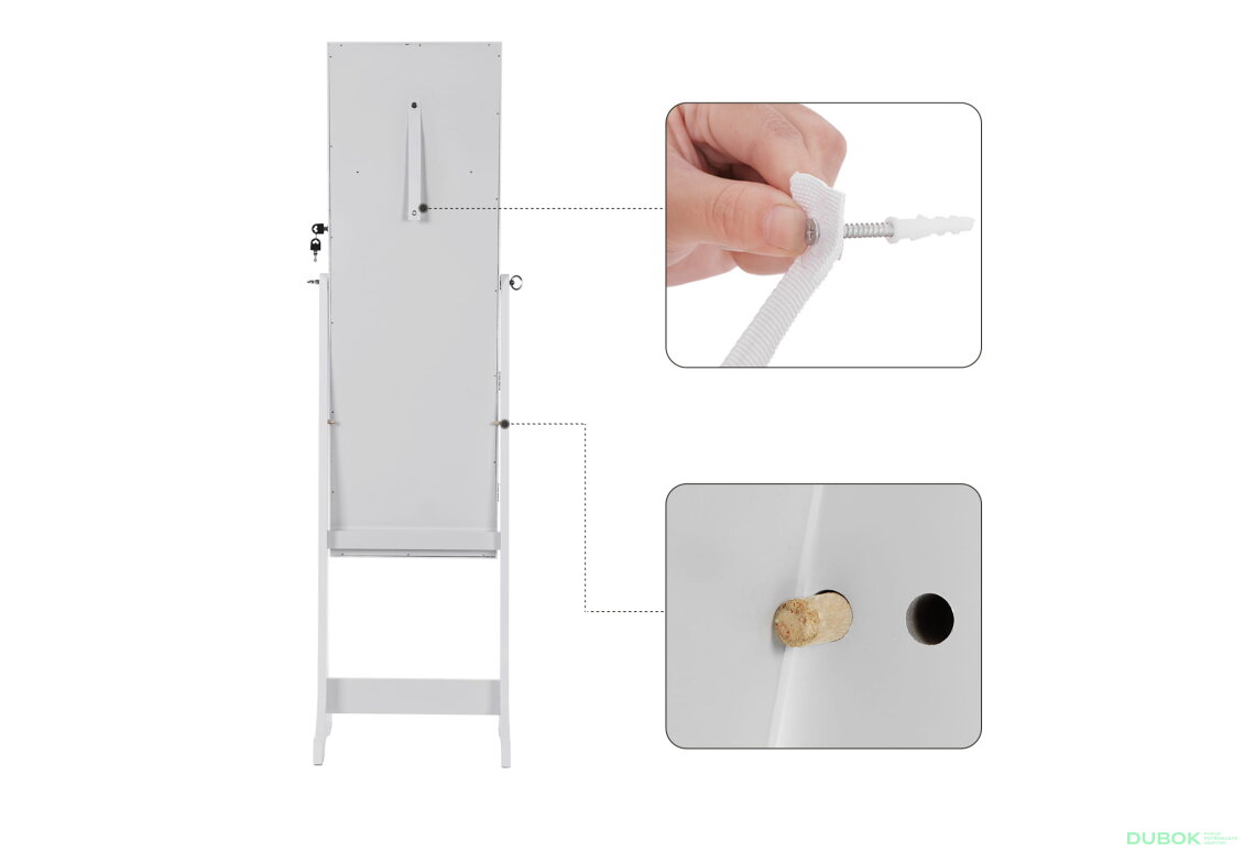 Fotografie 6 - Skříňka se zrcadlem na šperky - JBC94W