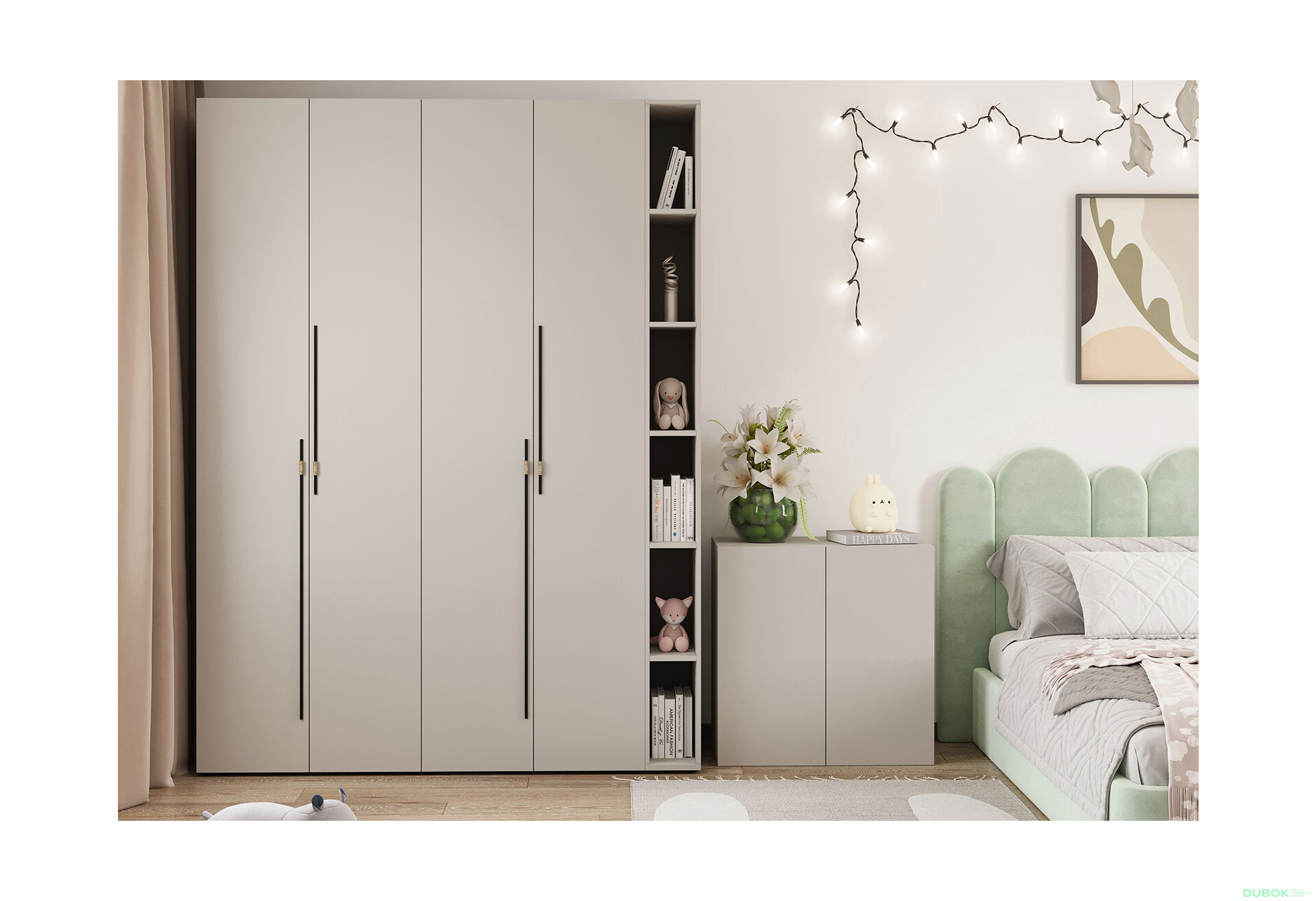 Fotografie 2 - Komoda 2D 80 cm kašmír Space