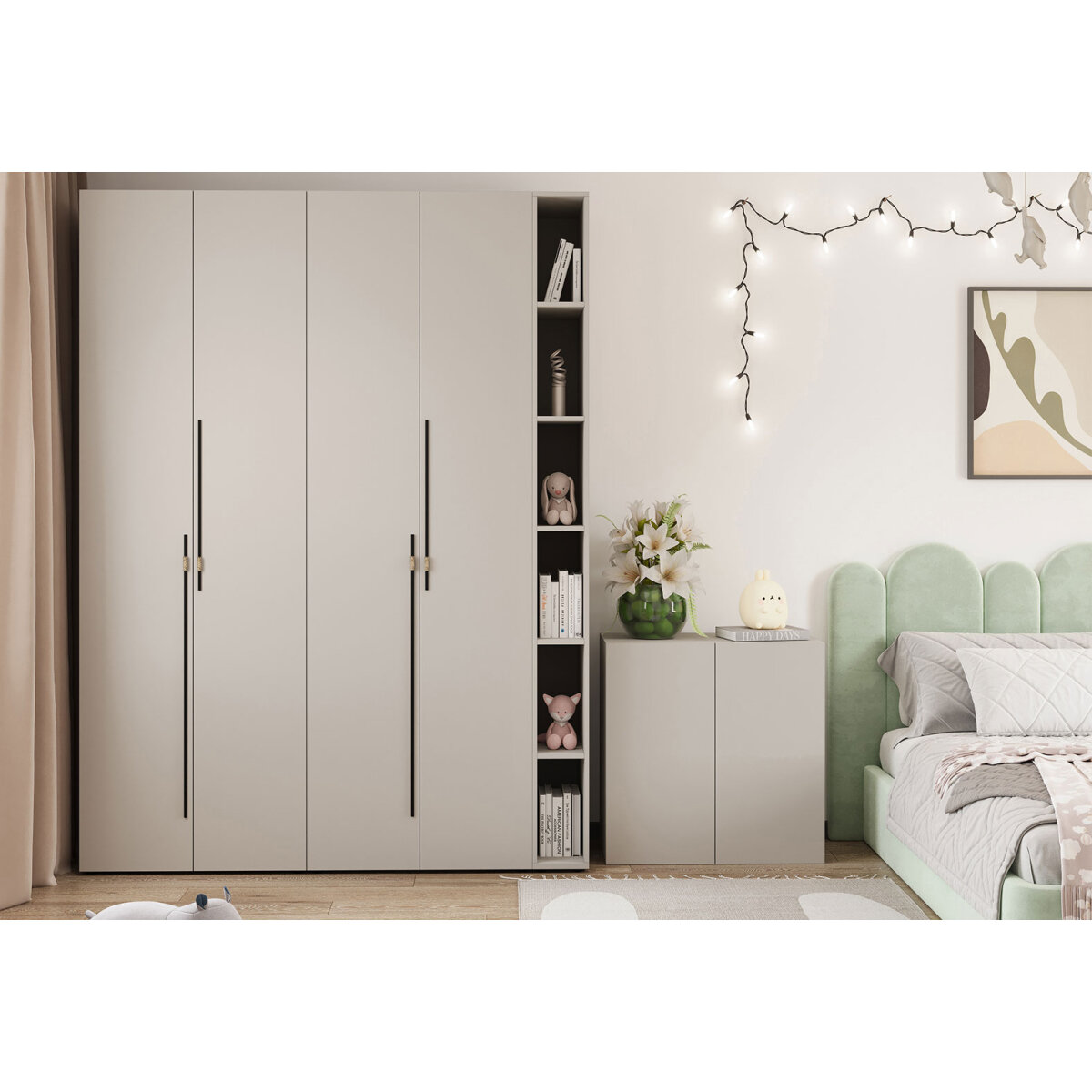 Komoda 2D 80 cm kašmír Space (obrázek 2)