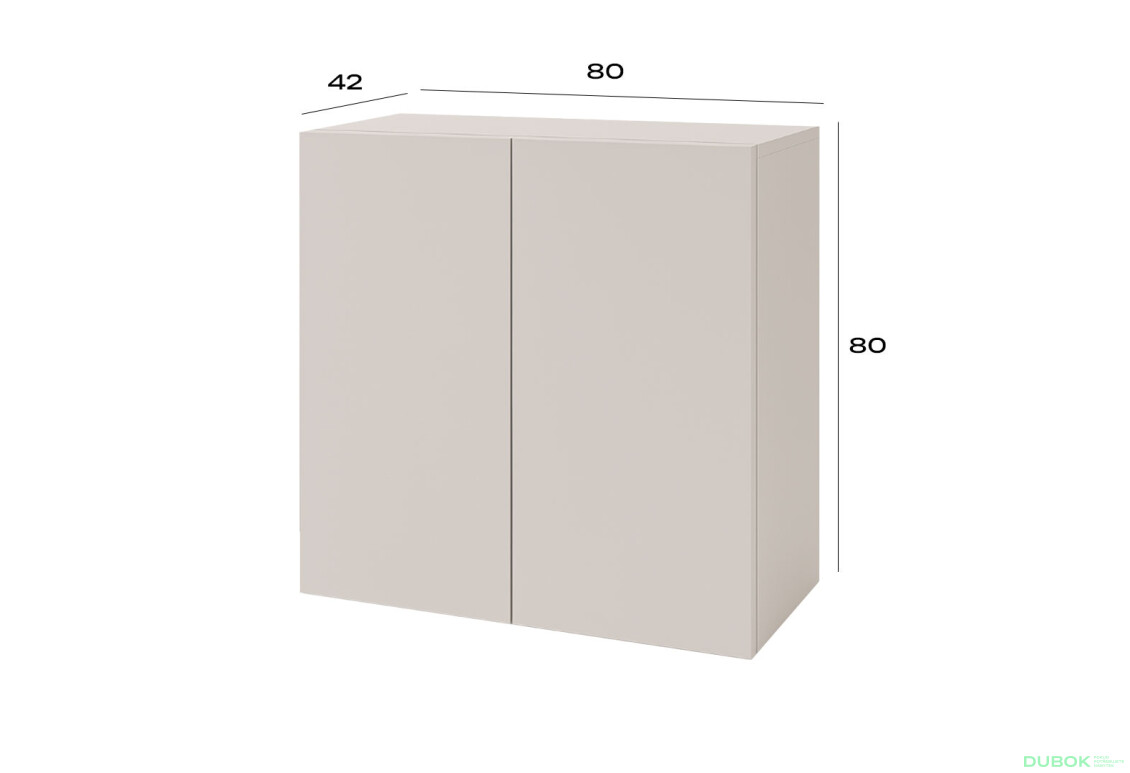 Fotografie 3 - Komoda 2D 80 cm kašmír Space