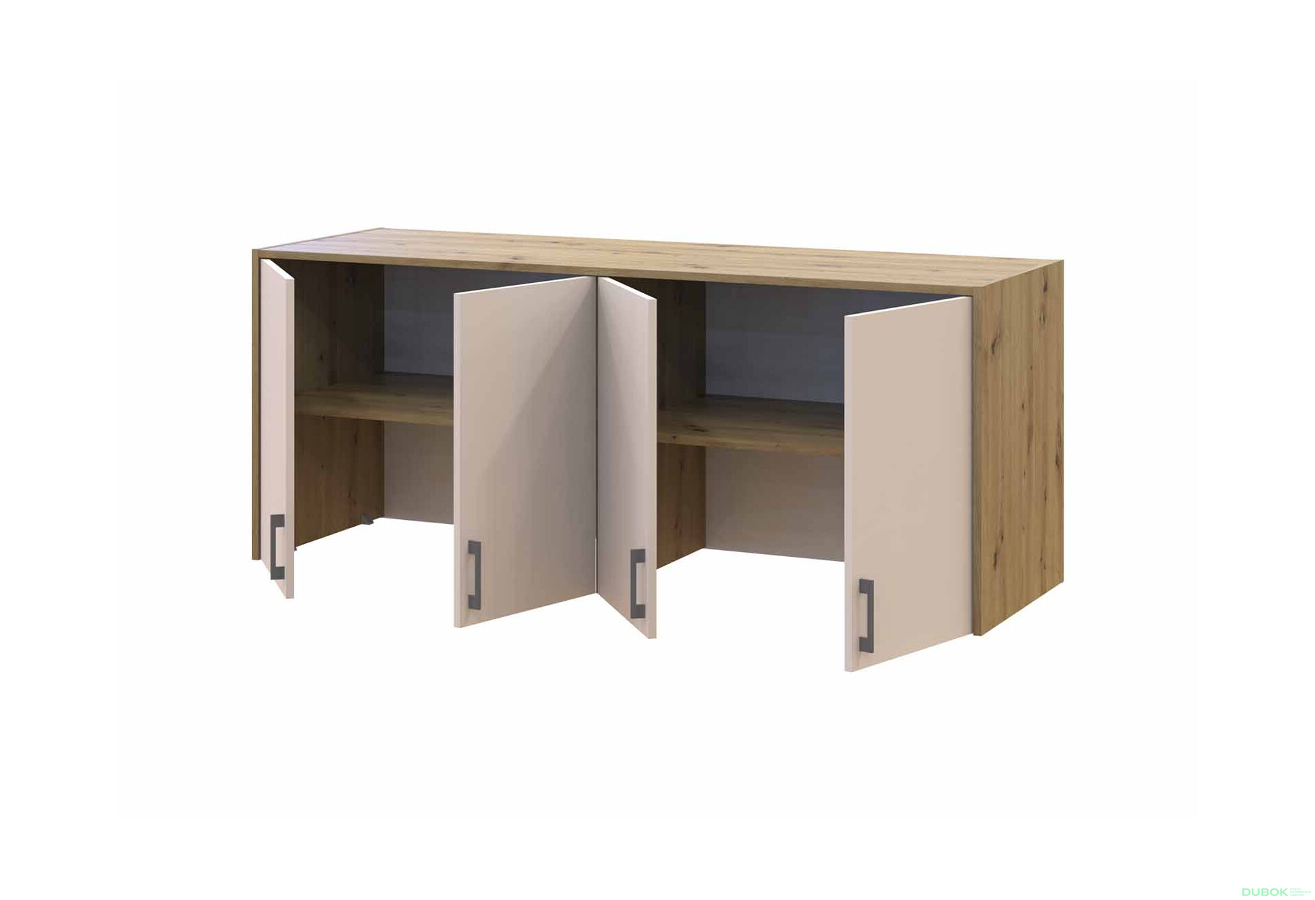 Nástavba Rondi 4 dřevotříska 160x52x65 dub artisan / kašmír - Fotografie 4 Fotografie 4 - Nástavba Rondi 4 dřevotříska 160x52x65 dub artisan / kašmír