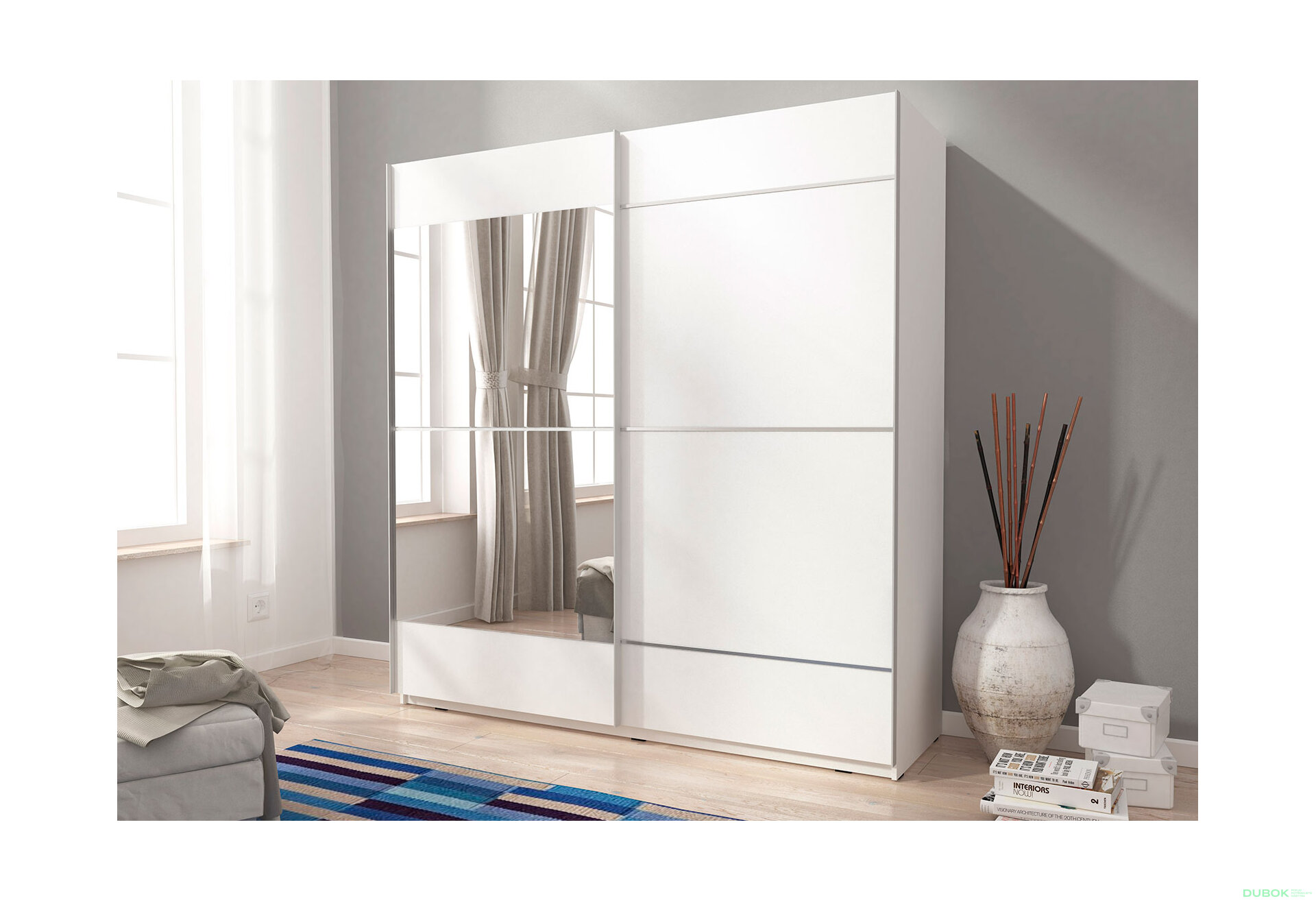 Fotografie 3 - Skříň Mika IV 200 bílý