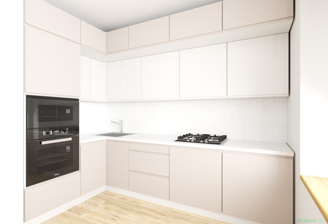 Sada 1.6x2.8 b. bílá, f. béžová mat / mléčná Interno Luxe