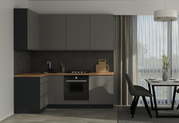 Sada 2.2x1.2 antracit / tmavě šedý mat Interno Luxe