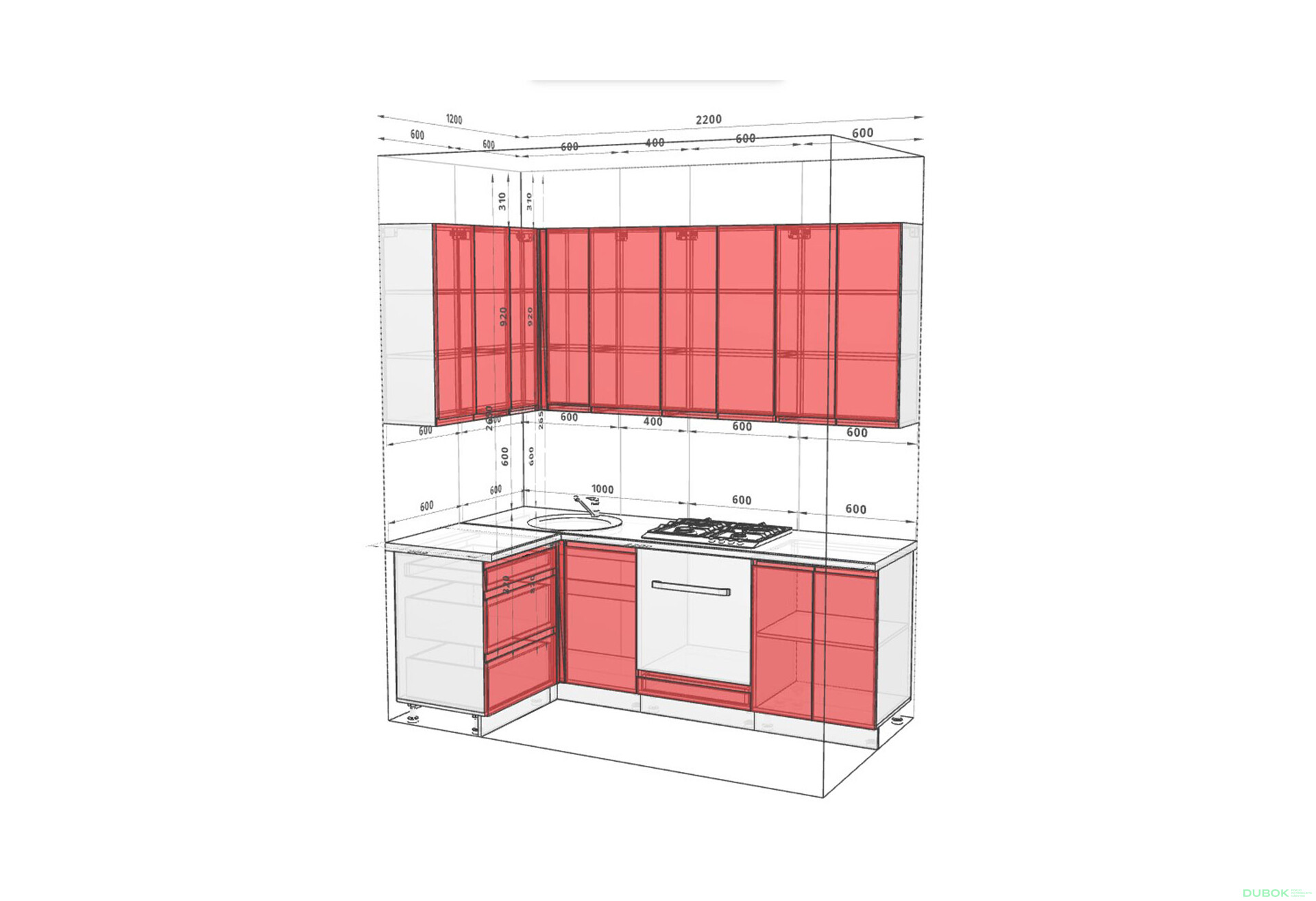 Fotografie 4 - Sada 2.2x1.2 bílá / modrá mat Interno Luxe